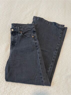 Gap High-Rise Stride Wide Leg Full Length Petite Fit Jeans